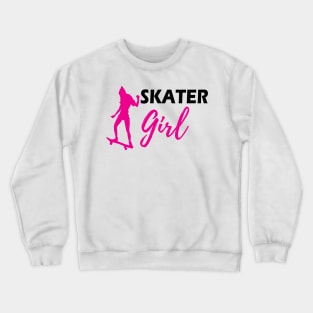 Skateboarder Girl - Skater Girl Crewneck Sweatshirt